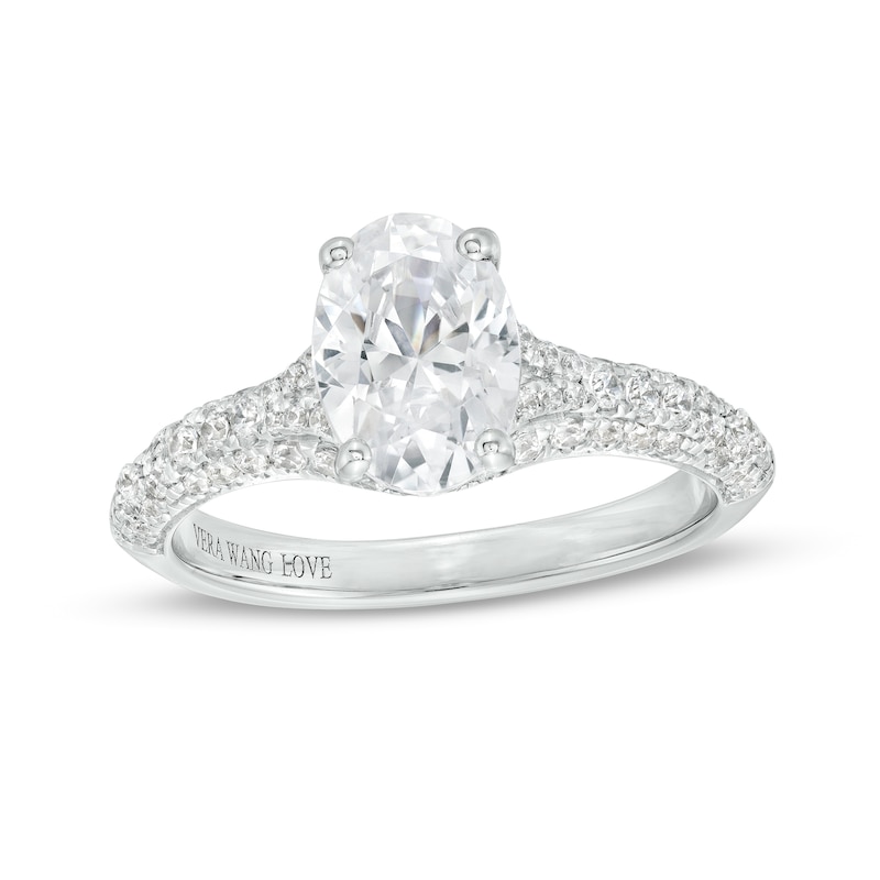 Vera Wang Love Collection 1-7/8 Certified Oval Diamond