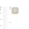 Thumbnail Image 3 of 3/4 CT. T.W. Certified Cushion-Shaped Lab-Grown Multi-Diamond Frame Stud Earrings in 14K Gold (F/SI2)