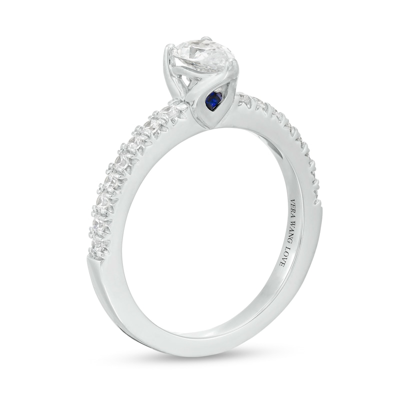 Main Image 3 of Vera Wang Love Collection 3/4 CT. T.W. Pear-Shaped Diamond Engagement Ring in 14K White Gold
