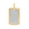 Thumbnail Image 1 of 3-1/3 CT. T.W. Certified Lab-Grown Diamond Dog Tag Necklace Charm in 14K Gold