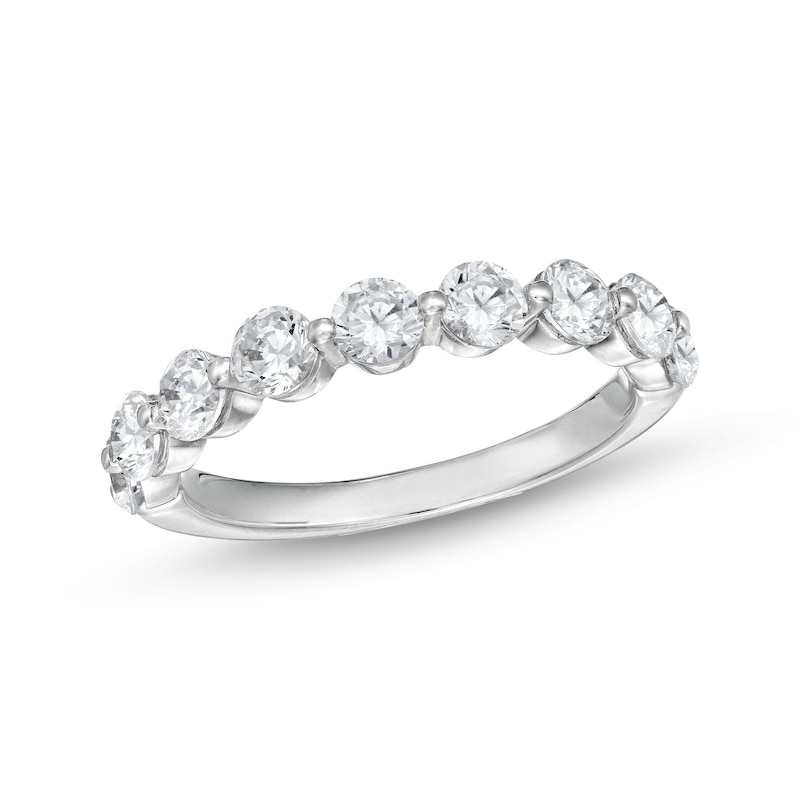 Main Image 1 of 1-1/2 CT. T.W. Diamond Nine Stone Band in 14K White Gold (I/I2)