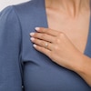 Thumbnail Image 1 of 1/5 CT. T.W. Multi-Diamond Heart Frame Milgrain Twist Shank Promise Ring in 10K Gold