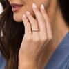 Thumbnail Image 2 of 1/10 CT. T.W. Diamond Three Stone Promise Ring in 10K White Gold