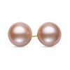 Thumbnail Image 1 of 11.0-12.0mm Pink Freshwater Cultured Pearl Stud Earrings in 14K Gold