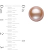 Thumbnail Image 2 of 11.0-12.0mm Pink Cultured Freshwater Pearl Stud Earrings in 14K Gold
