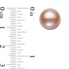 Thumbnail Image 3 of 11.0-12.0mm Pink Freshwater Cultured Pearl Stud Earrings in 14K Gold