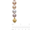Thumbnail Image 2 of 10.5-12.5mm Multi-Color Freshwater Cultured Pearl Strand Necklace with 14K Gold Clasp 