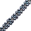 Thumbnail Image 2 of 3.0-7.0mm Oval and Baroque Dyed Black Freshwater Cultured Pearl Strand Bracelet with 14K Gold Clasp