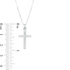Thumbnail Image 2 of Barrel Cross Pendant in 14K White Gold
