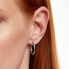 Thumbnail Image 2 of 23.0mm Tube Hoop Earrings in 14K White Gold