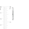 Thumbnail Image 3 of 23.0mm Tube Hoop Earrings in 14K White Gold