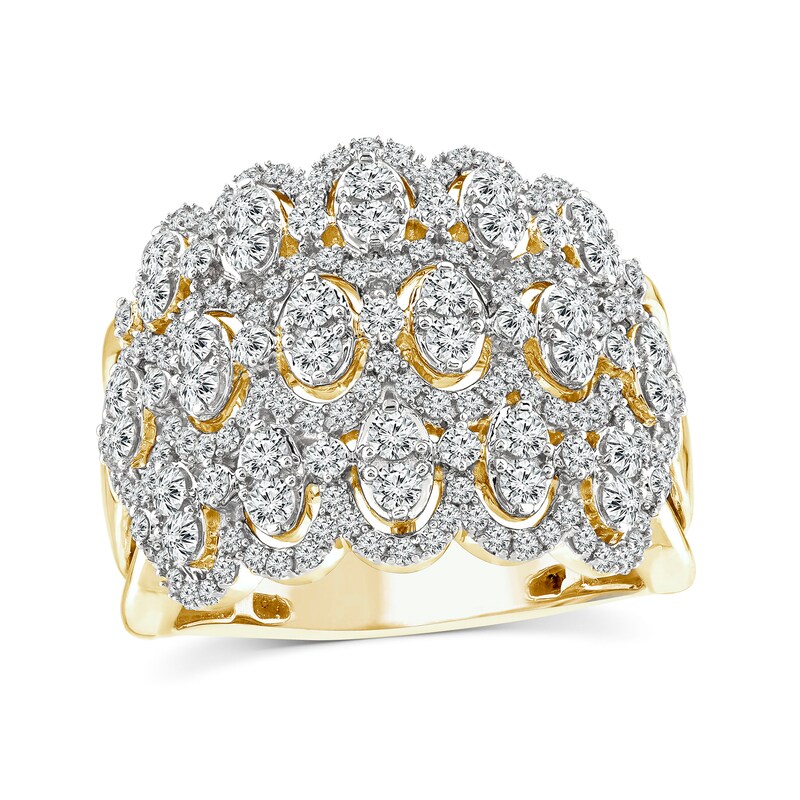 1-1/2 CT. T.W. Diamond Multi-Row Anniversary Band in 14K Gold
