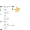 Thumbnail Image 2 of Child's Mini Textured Starfish Stud Earrings in 14K Gold