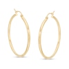 Thumbnail Image 0 of 35.0mm Tube Hoop Earrings in 14K Gold