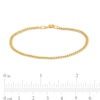 Thumbnail Image 3 of Child's 2.2mm Cuban Curb Chain Bracelet in Hollow 14K Gold – 6.0"