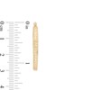 Thumbnail Image 3 of 30.0mm Diamond-Cut Double Row Square Tube Hoop Earrings in 14K Gold