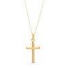 Thumbnail Image 1 of Child's Barrel Cross Pendant in 14K Gold – 13"