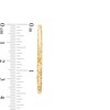 Thumbnail Image 3 of 40.0mm Diamond-Cut Tube Hoop Earrings in 14K Gold