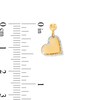 Thumbnail Image 3 of Diamond-Cut Layered Outline Tilted Heart Drop Earrings in 14K Two-Tone Gold