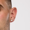 Thumbnail Image 2 of 1/2 CT. T.W.  Multi Lab-Grown Diamond Stud Earrings in 14K White Gold (F/SI2)
