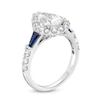 Thumbnail Image 3 of Vera Wang Love Collection 2-1/6 CT. T.W. Pear-Shaped Certified Lab-Grown Diamond Frame Engagement Ring in 14K White Gold (F/VS2)