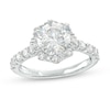 Thumbnail Image 1 of TRUE Lab-Grown Diamonds by Vera Wang Love 2-1/3 CT. T.W. Flower Frame Engagement Ring in 14K White Gold (F/VS2)