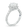 Thumbnail Image 3 of TRUE Lab-Grown Diamonds by Vera Wang Love 2-1/3 CT. T.W. Flower Frame Engagement Ring in 14K White Gold (F/VS2)