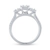 Thumbnail Image 2 of 3/4 CT. T.W. Emerald-Shaped Multi-Diamond Trio Ring in 14K White Gold