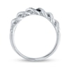 Thumbnail Image 2 of 1/5 CT. T.W. Cuban Chain Link Ring in Sterling Silver