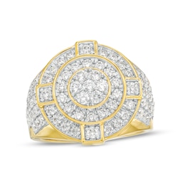 2-1/2 CT. T.W. Multi-Diamond Double Frame Ring in 10K Gold