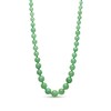 Thumbnail Image 1 of 6.0-10.0mm Dyed Jade Graduated Strand Necklace in Sterling Silver – 20"