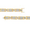 Thumbnail Image 2 of Men's 3 CT. T.W. Multi-Diamond Link Bracelet in 10K Gold – 8.5"