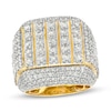 Thumbnail Image 1 of Men's 6 CT. T.W. Diamond Multi-Row Ring in 10K Gold