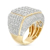 Thumbnail Image 3 of Men's 6 CT. T.W. Diamond Multi-Row Ring in 10K Gold