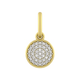 1/10 CT. T.W. Multi-Diamond Charm (Metal Color)