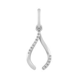 Diamond Accent Wishbone Charm (Metal Color)