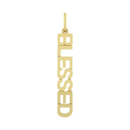 Linear Sideways BLESSED Charm (Metal Color)