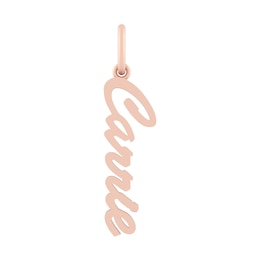 Linear Sideways Italic Name Charm (1 Line and Metal Color)