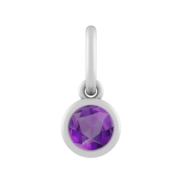 4.0mm Amethyst Charm (Metal Color)