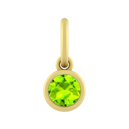 4.0mm Peridot Charm (Metal Color)