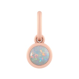4.0mm Lab-Created Opal Charm (Metal Color)