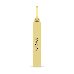 Linear Engravable Bar Charm (1 Line and Metal Color)