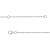 Thumbnail Image 3 of 3/8 CT. T.W. Pear-Shaped Multi-Diamond Chain Drop Necklace in 10K White Gold
