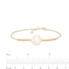 Thumbnail Image 4 of Citrine Solar Plexus Chakra Symbol Bracelet in Sterling Silver with 18K Gold Plate – 7.75"