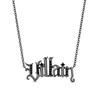 Thumbnail Image 1 of Enchanted Disney 1/5 CT. T.W. Black Diamond Gothic-Style Necklace in Sterling Silver with Black Rhodium