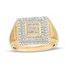 Thumbnail Image 1 of 1/2 CT. T.W. Square-Shaped Multi-Diamond Double Frame Ring in 10K Gold