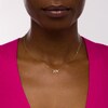 Thumbnail Image 2 of 1/10 CT. T.W. Diamond "JOY" Necklace in 10K Gold - 16"