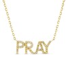 1/15 CT. T.W. Diamond PRAY Necklace In 10K Gold - 16