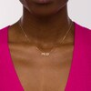 Thumbnail Image 2 of 1/15 CT. T.W. Diamond "PRAY" Necklace in 10K Gold - 16"