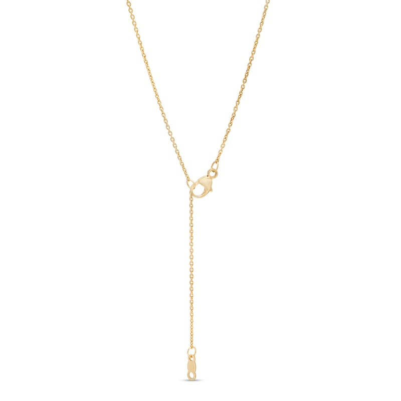 Main Image 3 of You Me Us 1/10 CT. Diamond Solitaire Intertwined Double Circle Necklace in 10K Gold – 19"